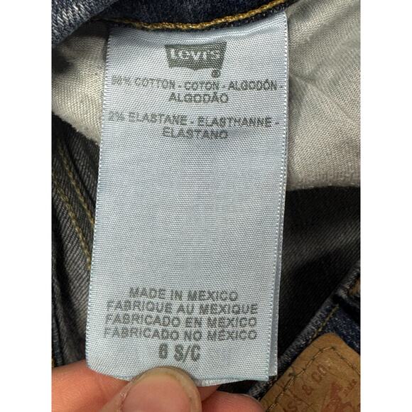 Levi's 529 Women's Curvy Bootcut Blue Denim Jeans - Size 6 S/C (28x29) - Picture 5 of 5